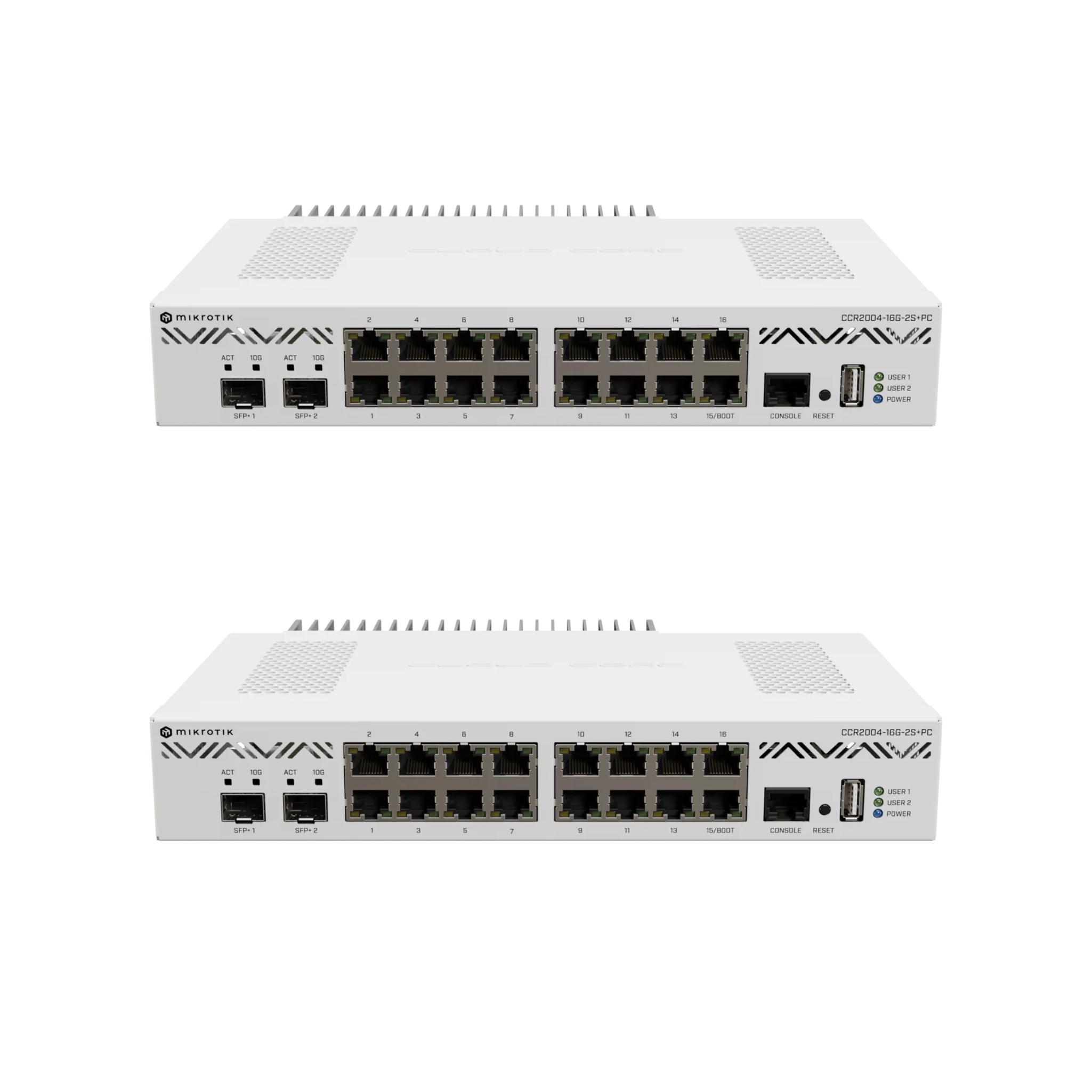 Mikrotik CCR2004-16G-2S+PC Ethernet Router 16x Gigabit Ethernet Ports, 2x10G SFP+ Cages