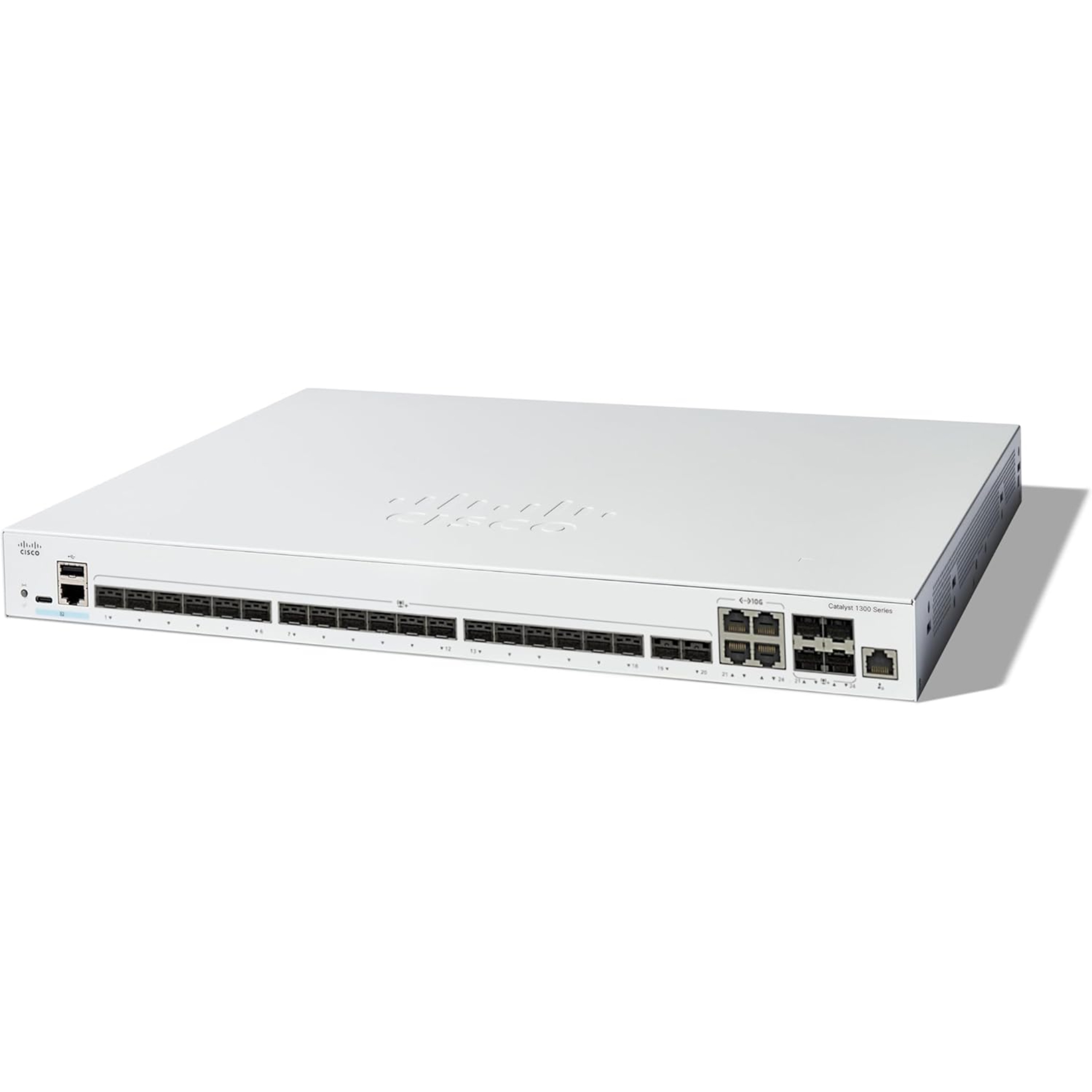 Cisco Catalyst 1300-24XS Managed Switch, 20 Port 10G SFP+, 4x10GE SFP+ Combo