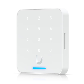 Ubiquiti UniFi Access Reader G3 Flex UA-G3-Flex-W – NFC Card Reader with Keypad, PoE, IP55 Weatherproof, Apple Touch Pass, Bluetooth 4.1, White