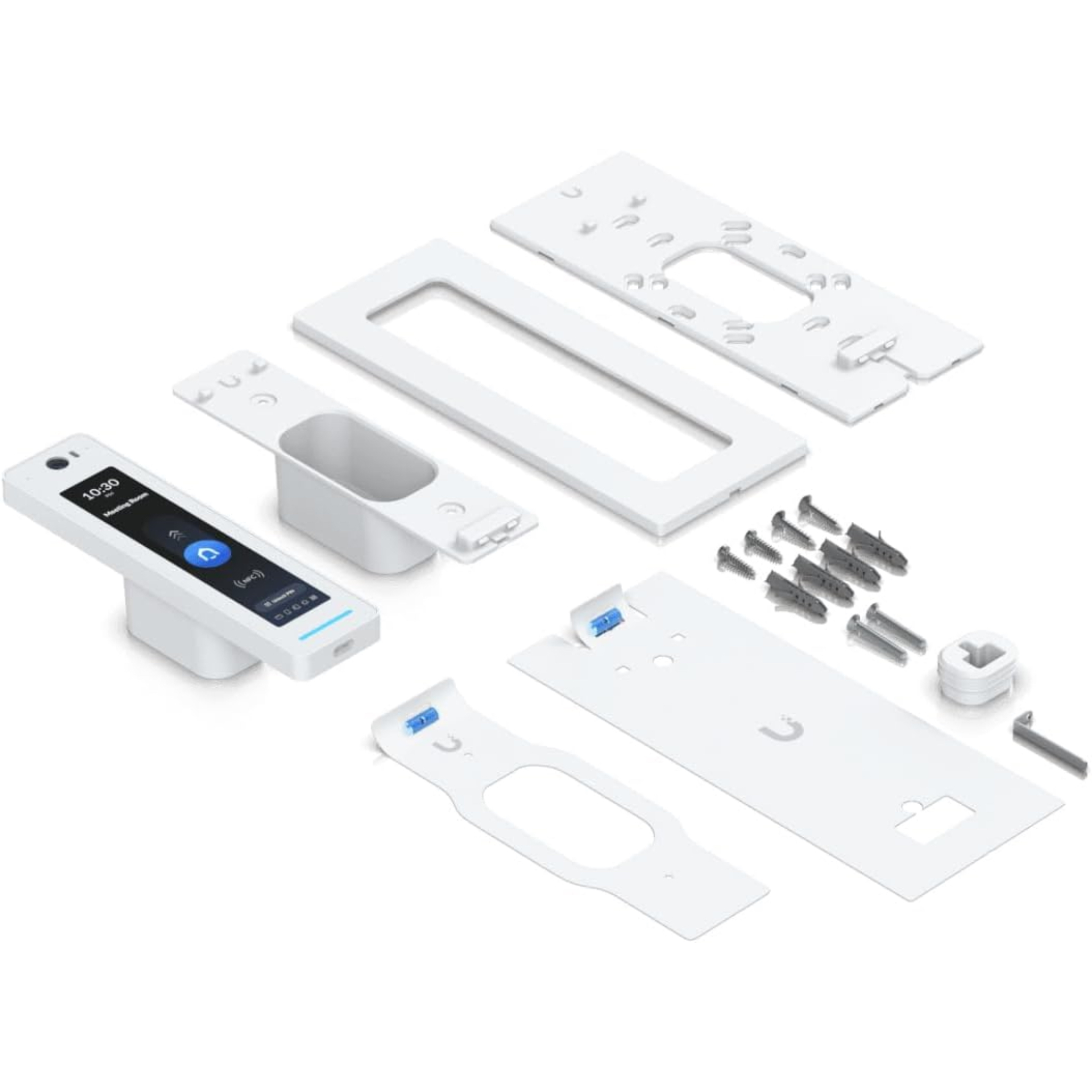 Ubiquiti UA-G3-Pro-W G3 Reader Pro Access Control Terminal – NFC Card, PIN, Face Recognition, Touch Pass, 4.7" Touchscreen, 12MP Camera, PoE, IP55, White