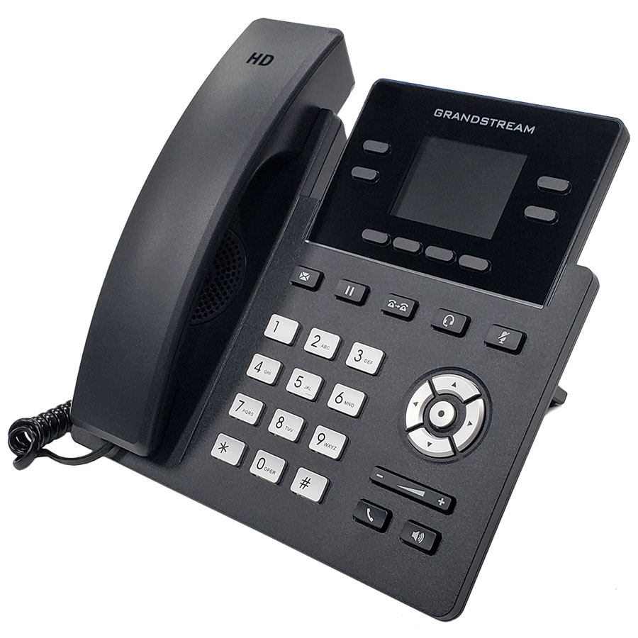 Grandstream GRP2612 2-Line HD Voice PoE+AC Power 4 BLF Keys Wall Mount for Office/Hotel VoIP Phone