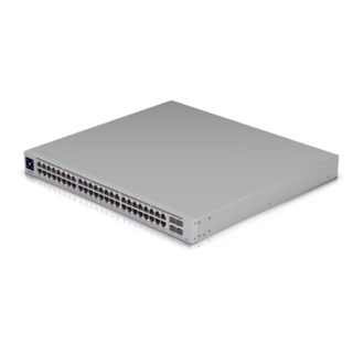 Ubiquiti UniFi Switch Enterprise 48 PoE USW-Enterprise-48-PoE – 48-Port 2.5GbE Layer 3 Managed PoE+ Switch, 4x 10G SFP+ Uplinks, 720W PoE Budget, 1.3" Touchscreen, Rackmount