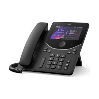 Cisco Desk Phone 9871, Carbon Black - VoIP Phone with 5" Touchscreen, Wi-Fi & Bluetooth, TPM 2.0 Security, 128-Line Support