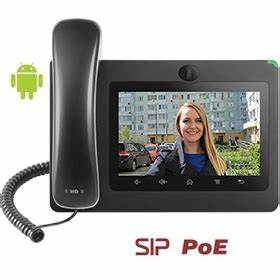 Grandstream video ip phone GXV3370, tcp/ip digital 7 inch touch screen hands-free indoor unit color video door phone