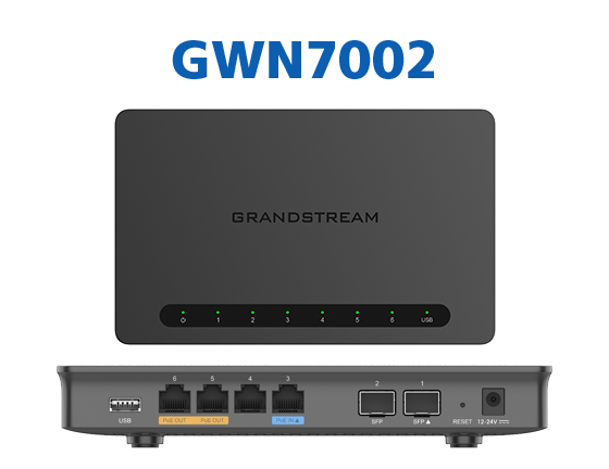 GRANDSTREAM GWN7002 Multi-WAN Gigabit VPN Router, 4 X GIGE, 2 X SFP