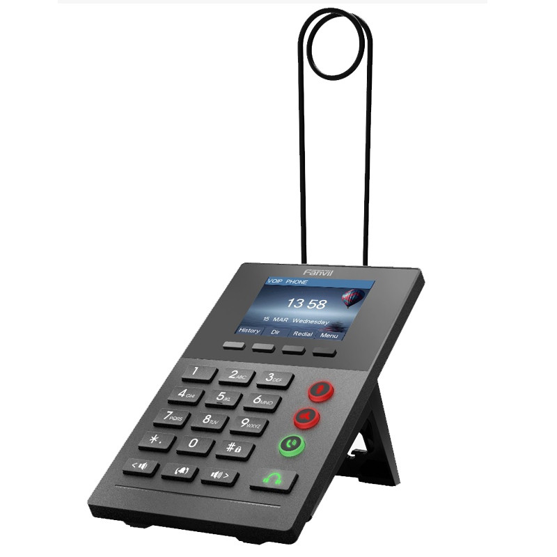 Fanvil IP Phone X2P Professional Call Center Phone with PoE and Color Display 2 SIP Lines Bundled with Dual Headset HT202
