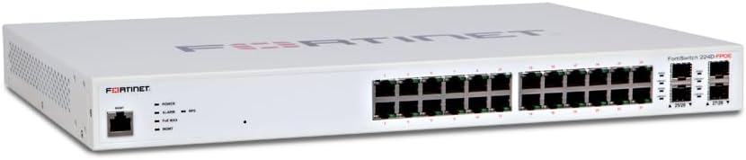 Fortinet FortiSwitch - 124F-POE L2+ Managed PoE Switch (FS-124F-POE)