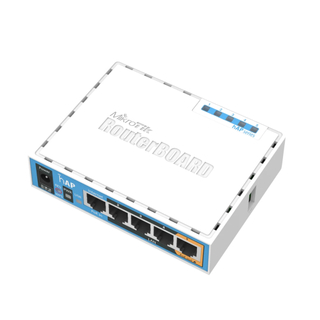 MikroTik hAP RB951Ui-2nD – 2.4GHz Home Access Point with 5x Fast Ethernet, PoE-out on Port 5, USB for 3G/4G, 650MHz CPU, 64MB RAM, RouterOS L4