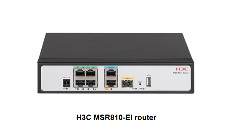 H3C MSR810-EI IPSec SDN OpenFlow SD-WAN Ready VPN Carrier Cloud Enterprise Router