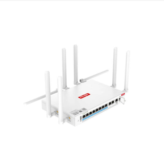 Ruijie 10 Port Mobile Router, Supports WiFi 6, All-In-One Wireless WAN Router,High-Performance Modular Enterprise Gateway Router with Built-In Wi-Fi 6,RG-RSR830W