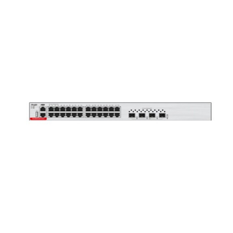 Ruijie 24 port gigabit electric three-layer network management access switch, 10 gigabit uplink, RG-S5300-24GT4XS-E