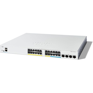 Cisco Catalyst 1300-24MGP-4X Managed Switch, 16 Port GE, 8 Port 2.5GE, PoE, 4x10GE SFP+, Limited Lifetime Protection