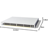 C1300-48FP-4G, Cisco C1300 Switch, 48x PoE+ 740W/4x SFP/Rack-mountable