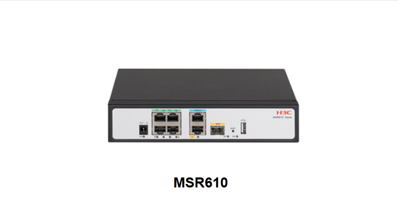 H3C MSR610 Multi-Service MPLS/SD-WAN Cloud Ready Carrier-Grade Dual Power Enterprise Router