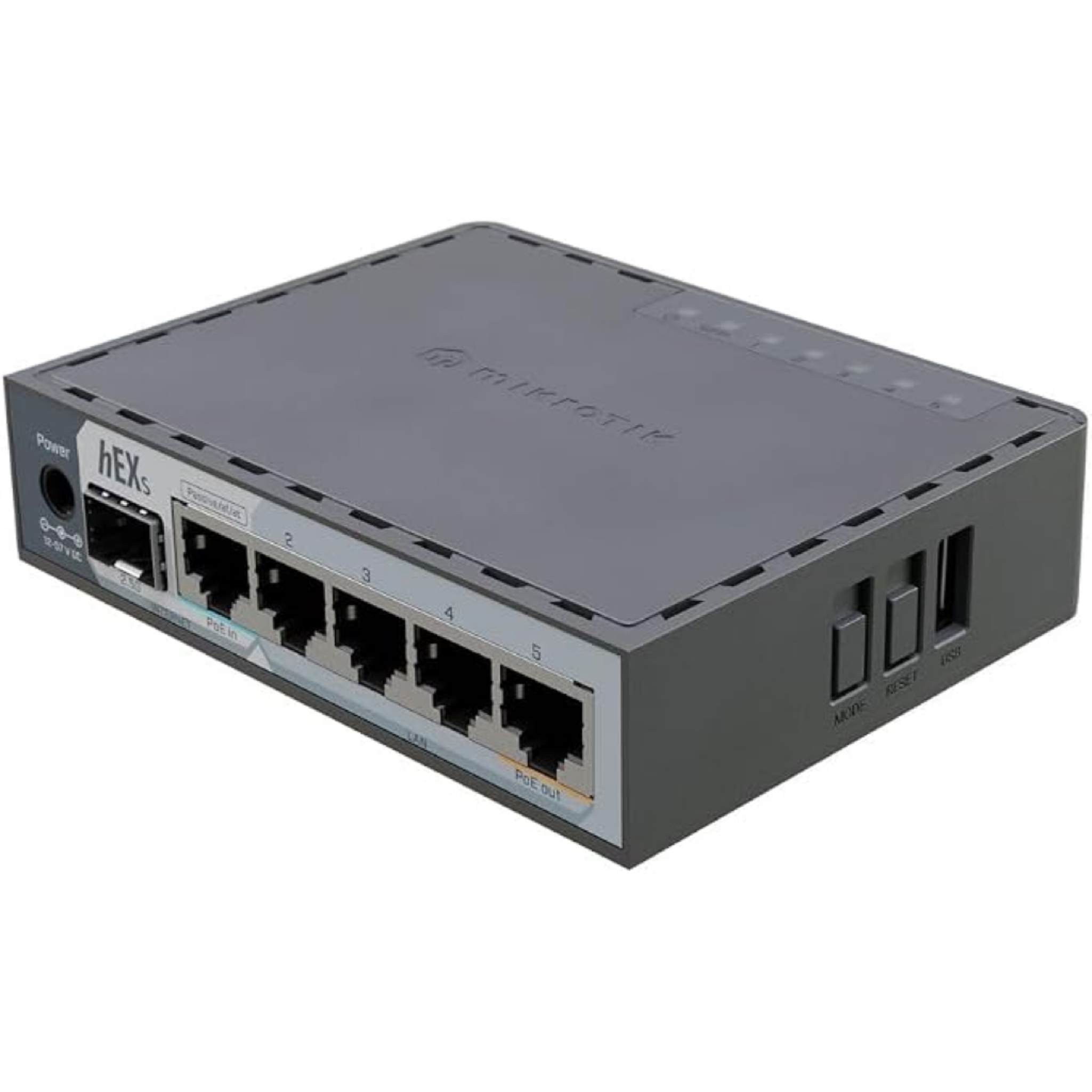 MikroTik hEX S 2025 Edition Desktop Router (E60iUGS) – 5-Port Gigabit, 2.5G SFP, PoE In/Out, 512MB RAM, RouterOS L4