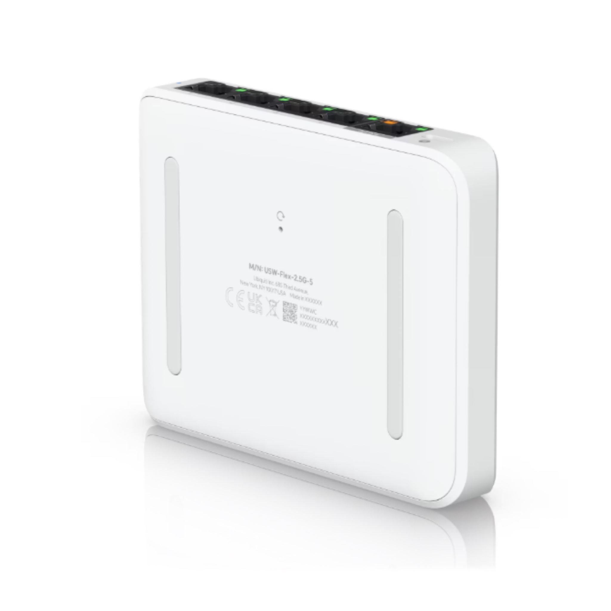Ubiquiti UniFi Flex Mini 2.5G USW-Flex-2.5G-5 – Compact 5-Port 2.5GbE Layer 2 Managed Switch, USB-C or PoE Powered, Fanless, Desktop