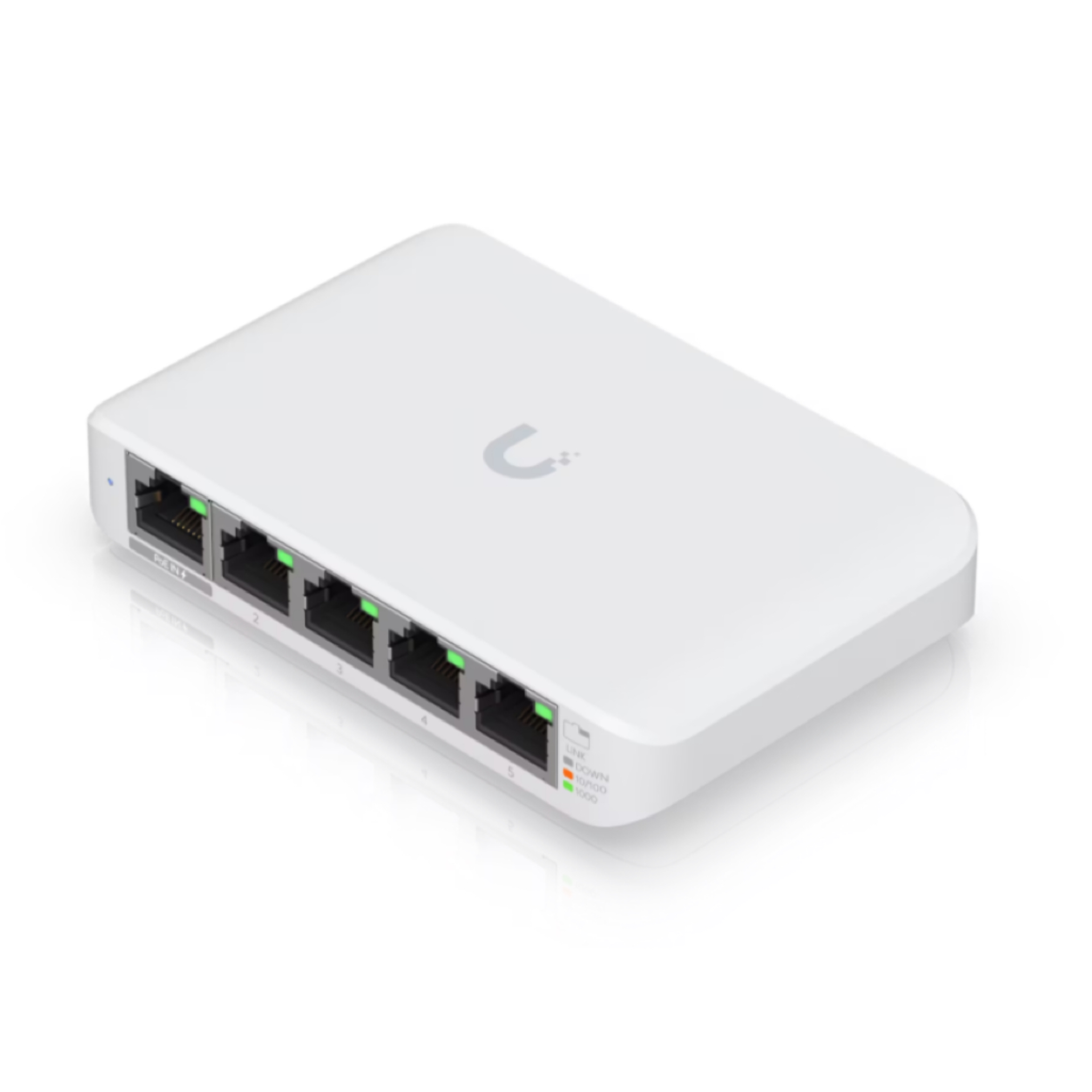 Ubiquiti UniFi Switch Flex Mini USW-Flex-Mini – Compact 5-Port Gigabit Layer 2 Managed Switch, PoE or USB-C Powered, 10 Gbps Switching Capacity