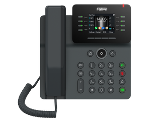 Fanvil V63 2.8-inch TFT True Color Display with 39-key Professional Keyboard POE Power And Dual Gigabit Ethernet Interface Prime Business Phone