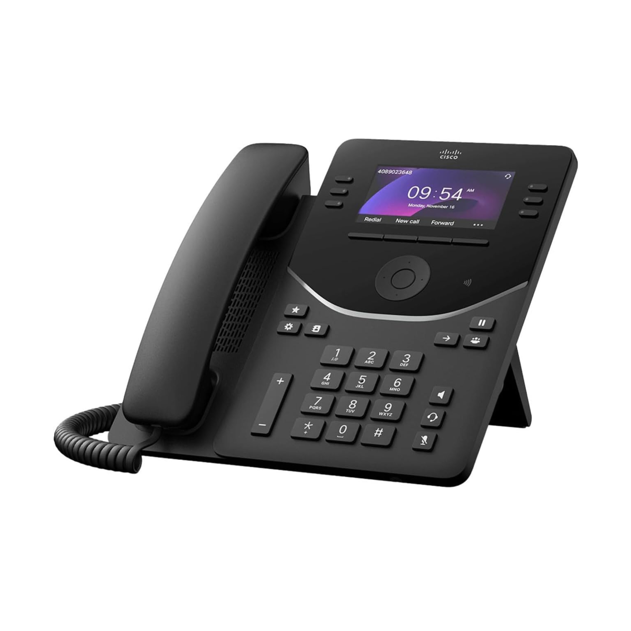 Cisco 9851 IP Desk Phone - 6 SIP Lines, 3.7" LCD, Dual Gigabit Ethernet with PoE