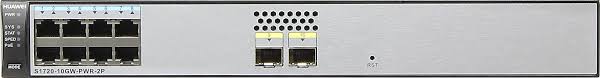 S1720-10GW-PWR-2P S1720-10GW-PWR-2P(8 Ethernet 10/100/1000 PoE+ ports,2 Gig SFP,124W PoE AC 110/220V)
