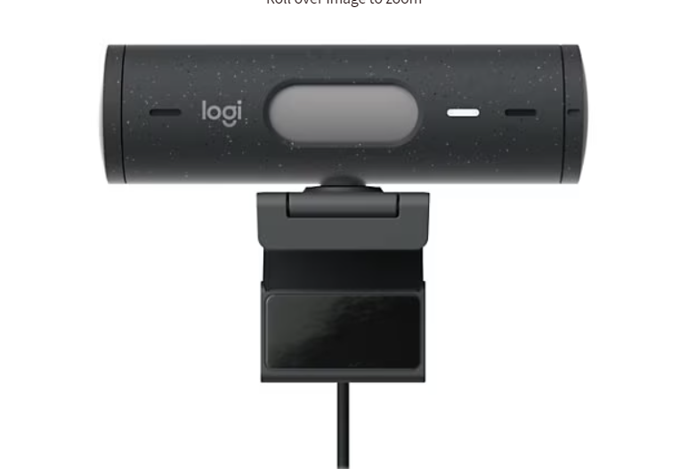 Logitech Brio 505 Full HD Webcam with Auto Light Correction, Auto-Framing, Show Mode, Dual Noise Reduction Mics, Privacy Shutter