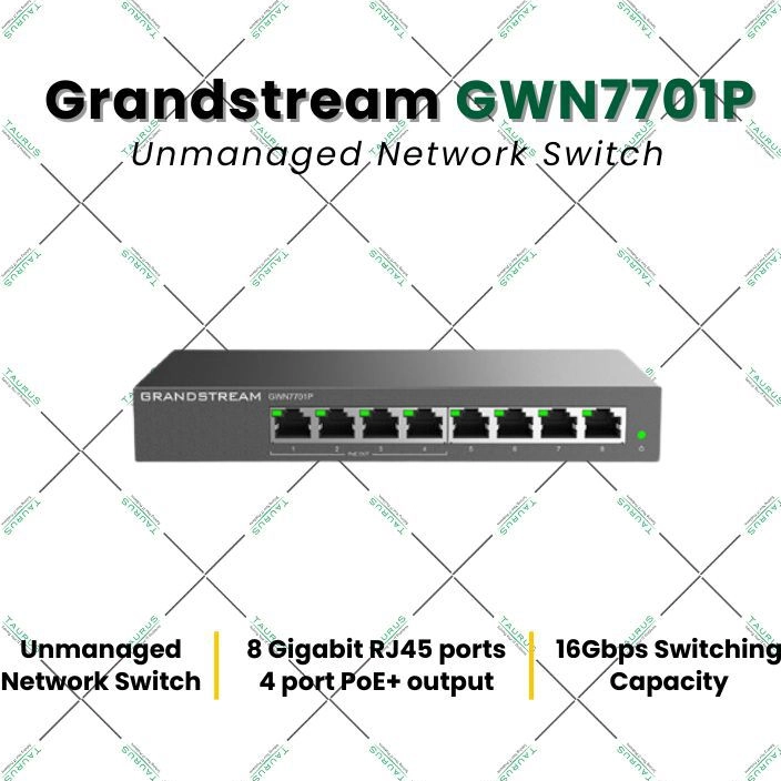 Grandstream GWN7701P 8-Port Gigabit 4-Port Poe Switch