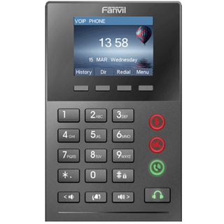 Fanvil IP Phone X2P Professional Call Center Phone with PoE and Color Display 2 SIP Lines Bundled with Dual Headset HT202
