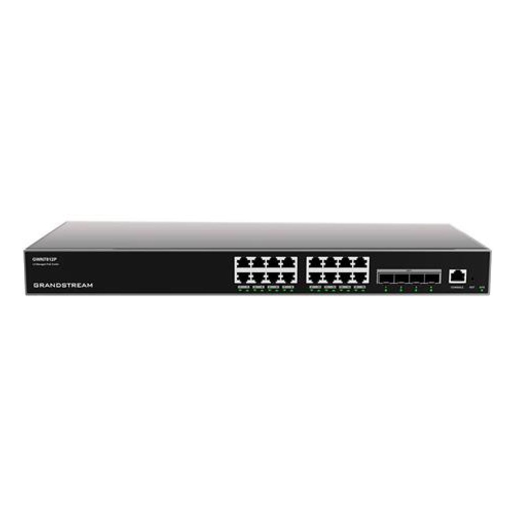 Grandstream GWN7812P 16-Port Gigabit Enterprise Layer 3 Managed PoE Network Switch