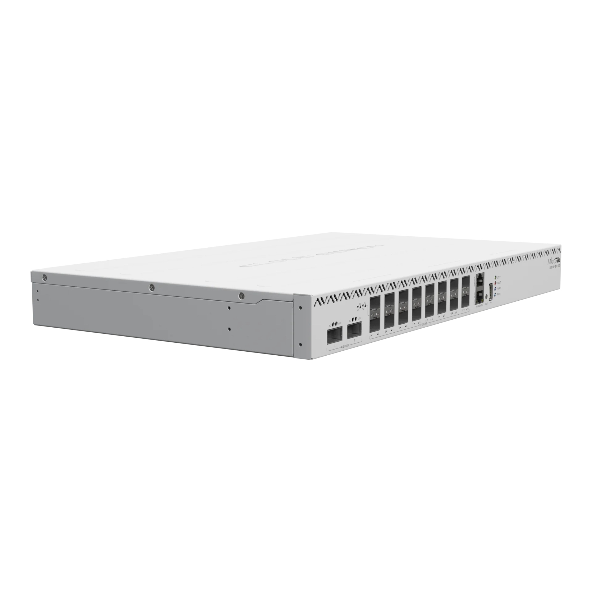 MikroTik CRS518-16XS-2XQ-RM 18-Port 100G/25G Managed Switch – 2x QSFP28, 16x SFP28, Dual Redundant Power Supplies, Enterprise Data Center Switch