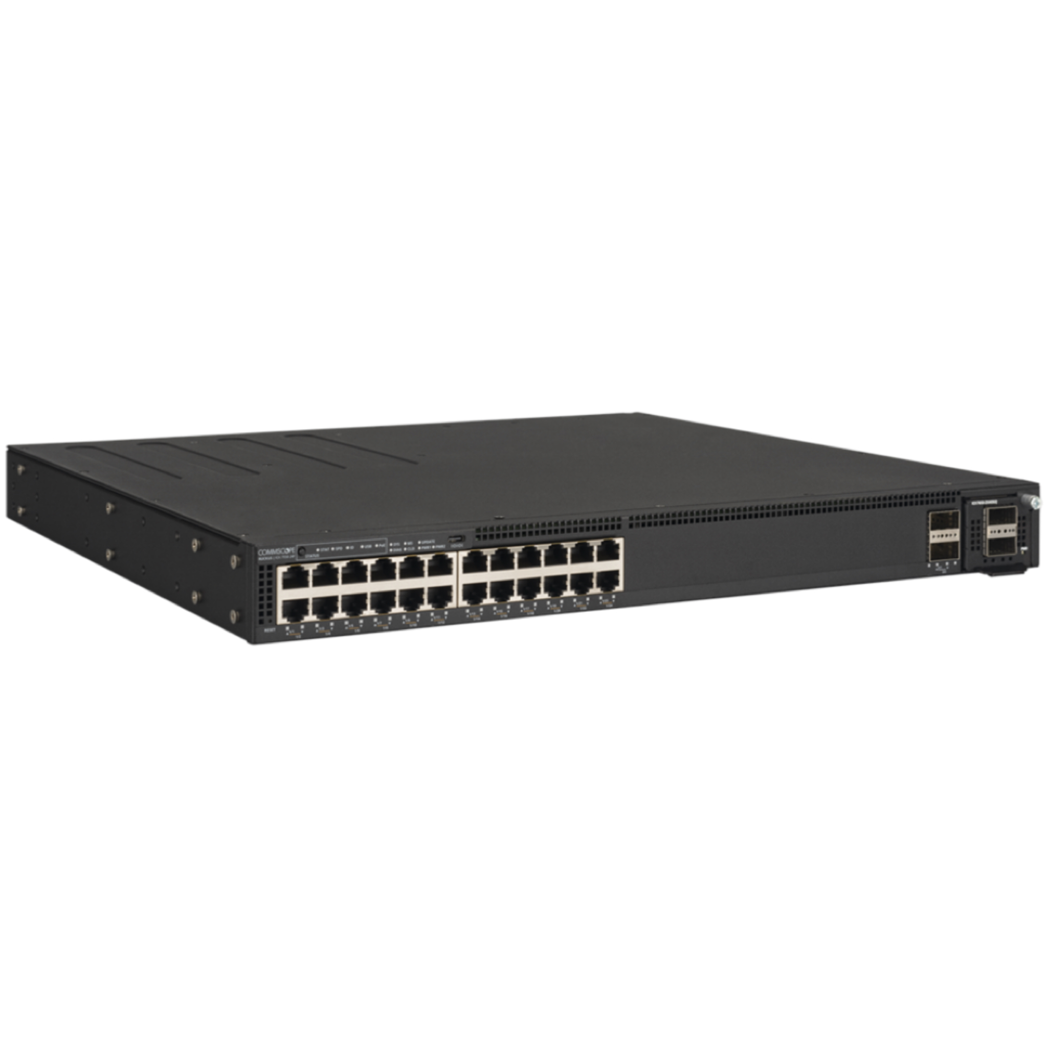 Ruckus ICX 7550-24P-E2 Switch – 24-Port Gigabit PoE+ Managed Stackable Switch with 2x 40G QSFP+ Uplinks, 1200W PSU