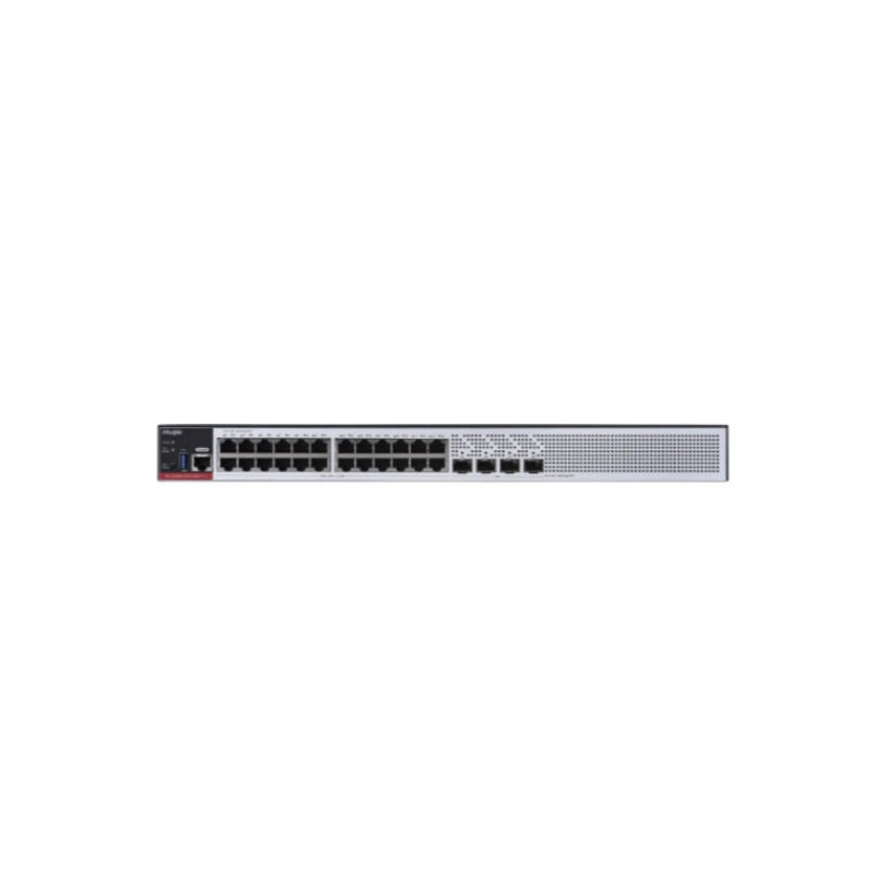Ruijie 24 Port Gigabit Ethernet Access PoE Switch, 2.5G Uplink Switch, RG-S2906-24GT4MS-P-L