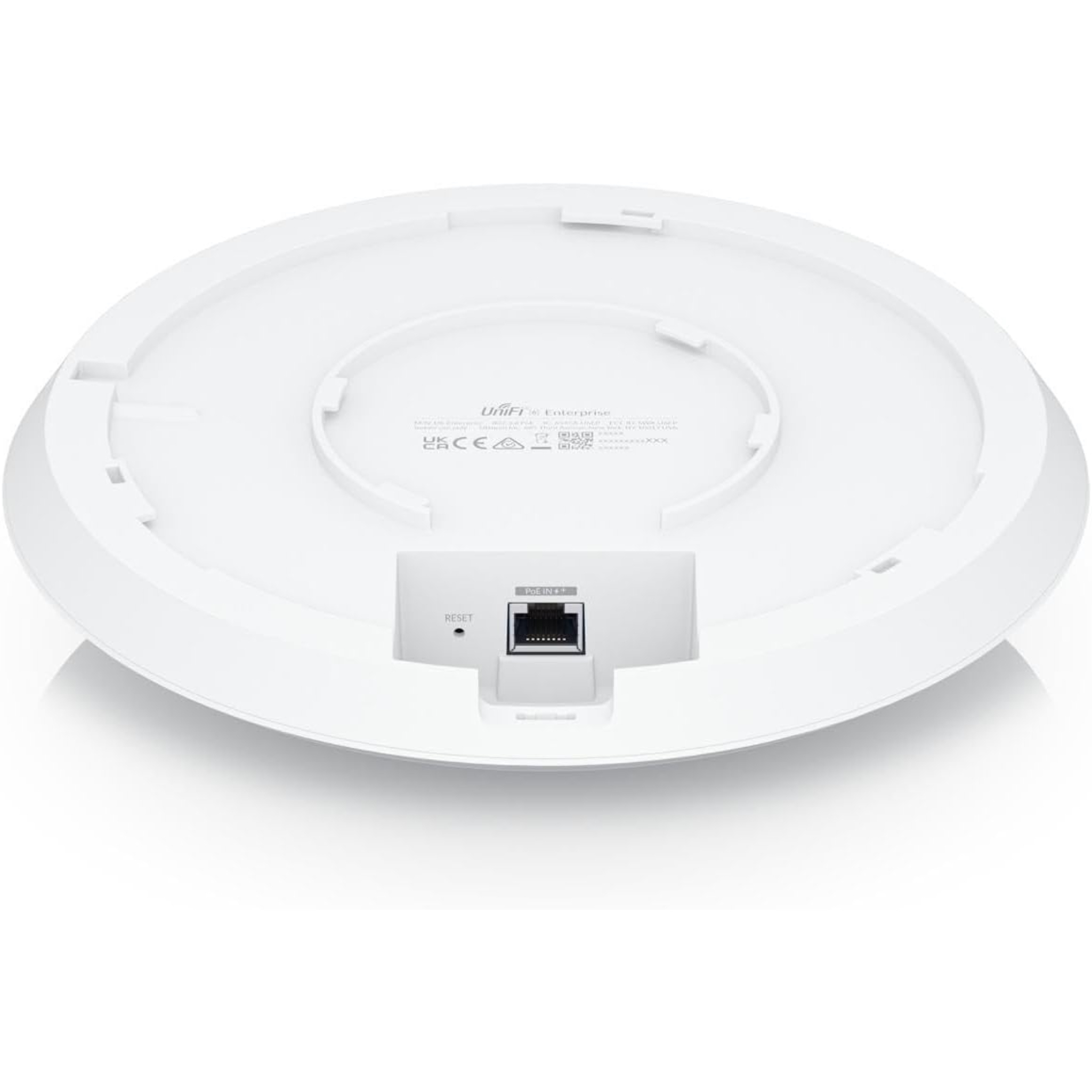 Ubiquiti UniFi U6 Enterprise U6-Enterprise – Tri-Band Wi-Fi 6E Access Point, 4x4 MIMO, 6GHz Support, 2.5GbE Uplink, PoE+, 600+ Devices, Ceiling/Wall Mount