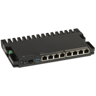 MikroTik RouterBORD 5009UG+S+ with Marvell Armada ARMv8 CPU, 1GB of DDR4 RAM, 1GB RB5009UG+S+in, Ethernet WAN)