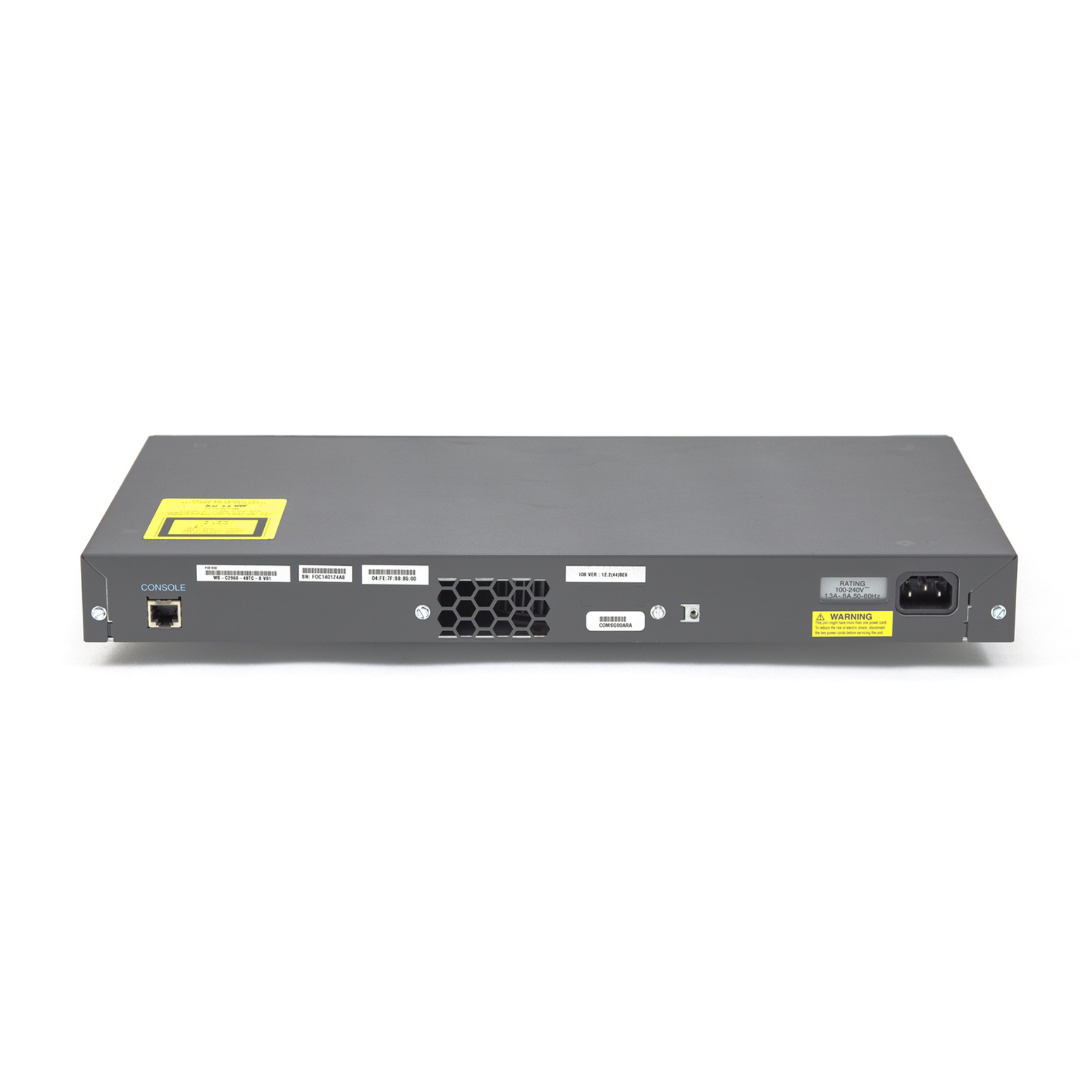 WS-C2960+48TC-S, Cisco Catalyst 2960 Plus Switch, 48x10/100, 2xSFP, LAN Lite