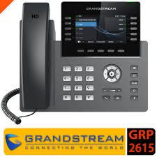 Grandstream GRP2615 4 Lines 2.4 Color LCD PoE+AC Power 6 BLF Keys HD Voice for Office/Hotel VoIP System IP Phone 