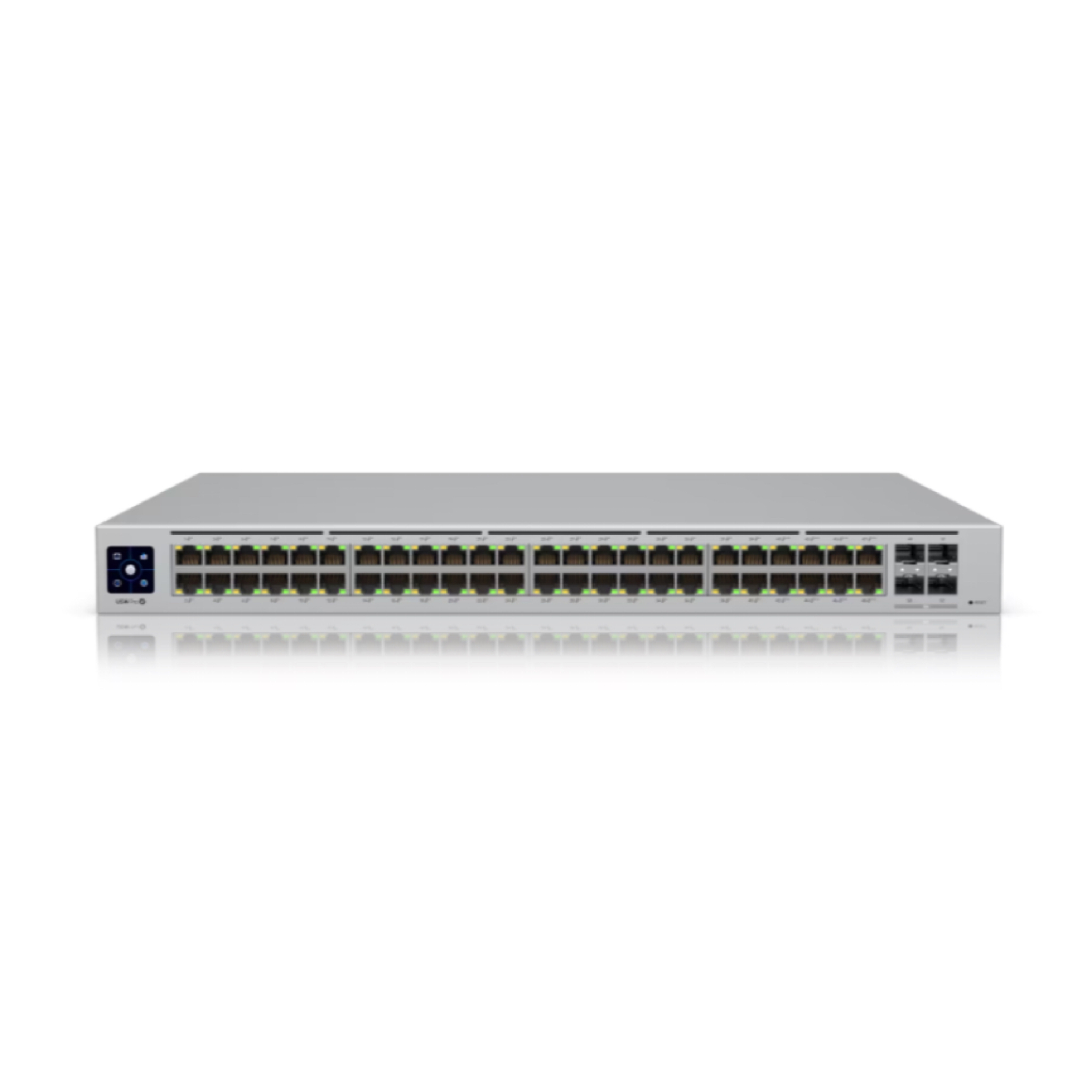 Ubiquiti UniFi Switch Pro 48 PoE USW-Pro-48-POE – 48-Port Gigabit Layer 3 Managed Switch, 40x PoE+ & 8x PoE++ (600W Budget), 4x 10G SFP+, 1.3" Touchscreen, 1U Rackmount