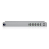 Ubiquiti UniFi Switch 16 PoE USW-16-POE – 16-Port Gigabit Layer 2 Managed Switch, 8x PoE+ 802.3at (42W Budget), 2x 1G SFP, Fanless Silent Cooling, 1.3" Touchscreen, Rackmount