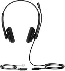 Yealink YHS34 Dual / Mono USB Wired Headset Noise Cancelling Microphone Business Office Headset with QD to RJ Port