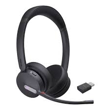 Yealink WH64 Hybrid Wireless Headset UC Certified 30hrs Battery Wideband Audio Compatible Business Bluetooth Headset 