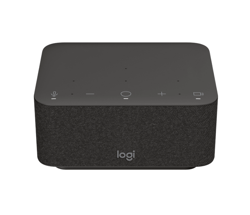 LOGI DOCK All-in-one docking station with meeting controls and speakerphone.