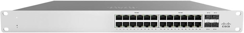 Cisco Meraki MS120-24P-HW 24x 1GB PoE RJ-45 4x 1GB SFP Unclaimed Switch