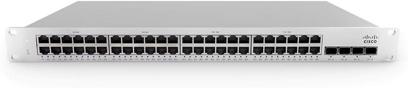 Meraki MS250 48LP L3 Stck Cld Mngd 48x GigE 370W PoE Switch
