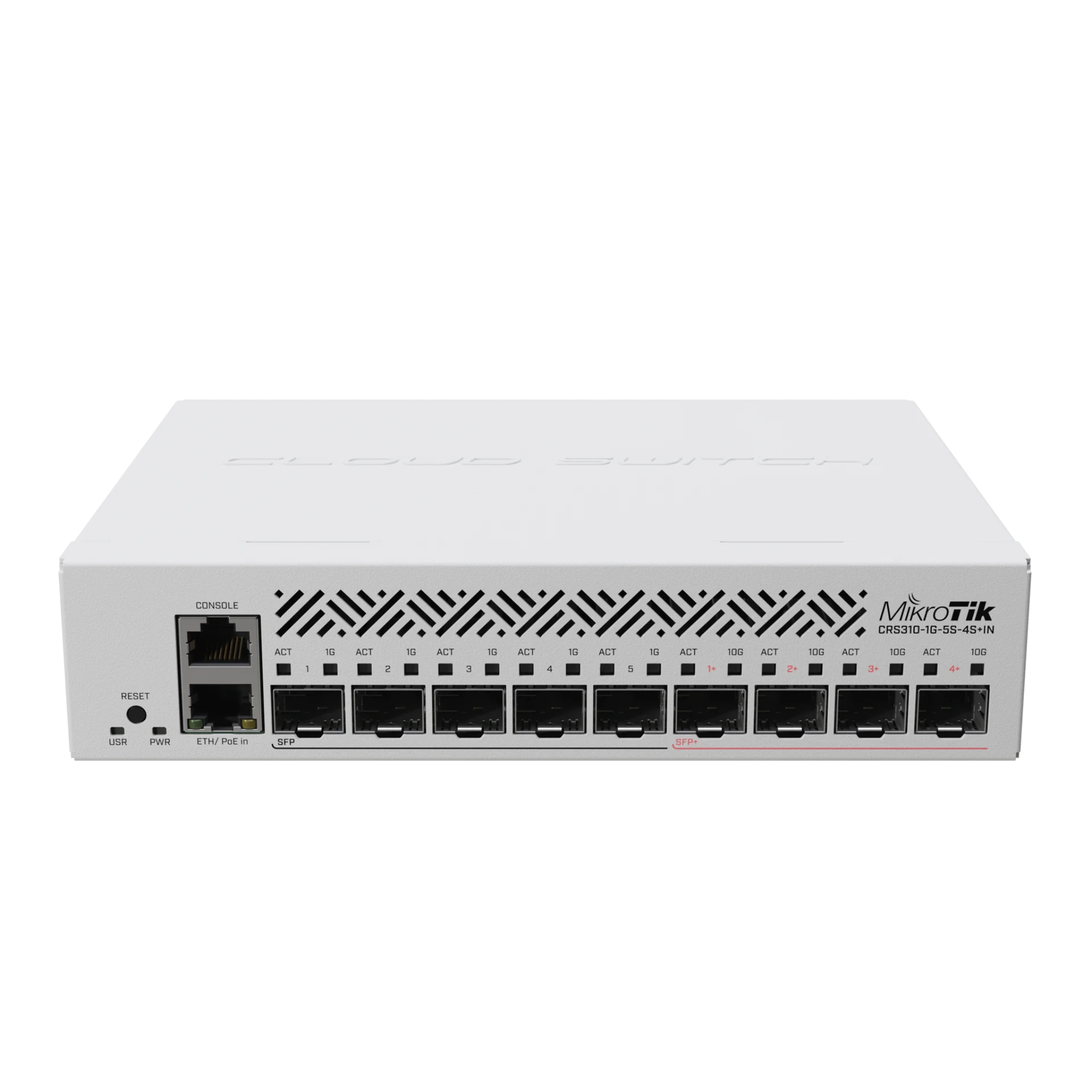 MikroTik netFiber 9 Outdoor Fiber Switch – CRS310-1G-5S-4S+OUT with 4x 10G SFP+, 5x SFP, PoE-In, IP54, Passive Cooling
