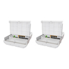 MikroTik CSS610-8P-2S+OUT 8-Port Outdoor PoE+ Switch – 2x 10G SFP+, 130W PoE, IP54 Rated, SwOS Smart Managed