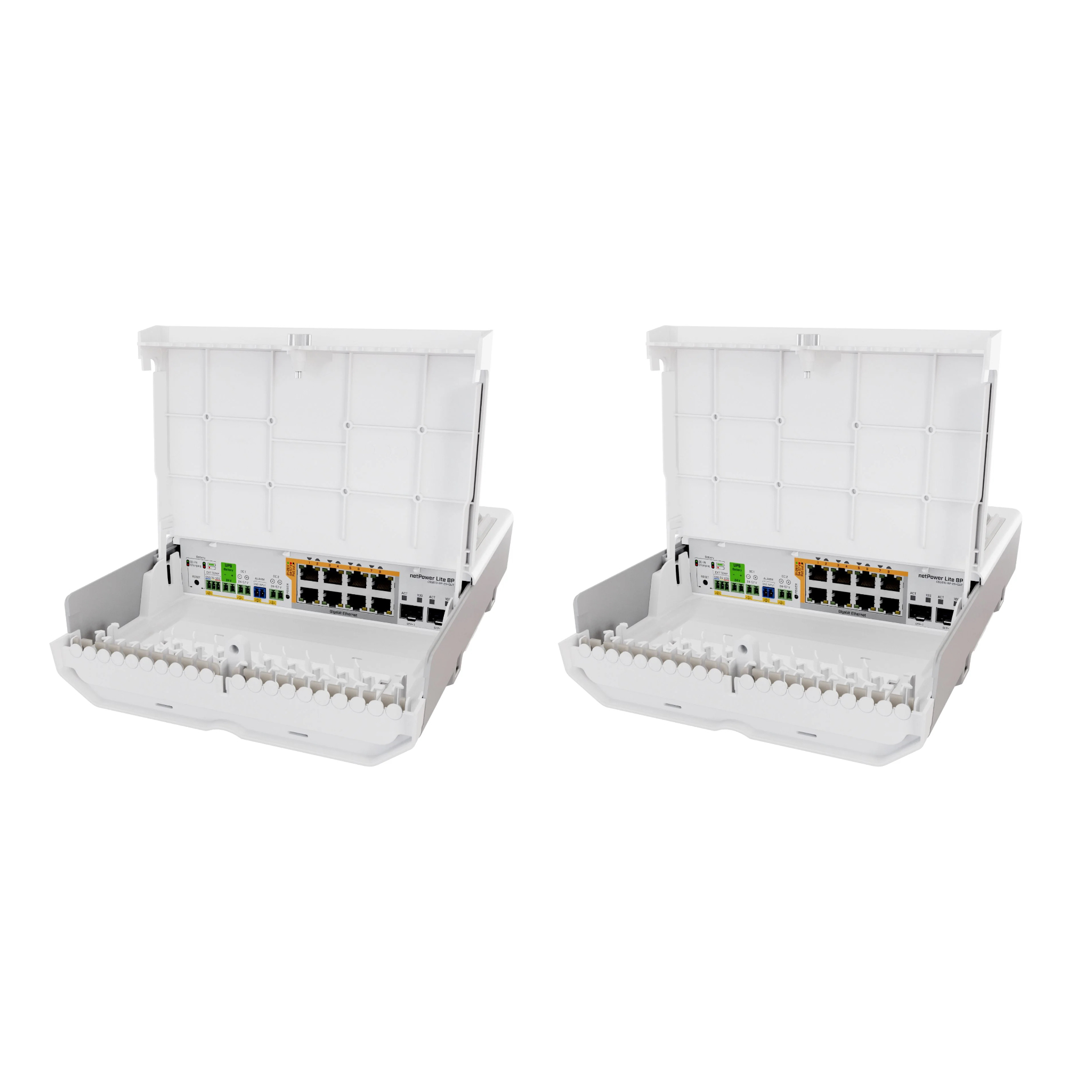 MikroTik CSS610-8P-2S+OUT 8-Port Outdoor PoE+ Switch – 2x 10G SFP+, 130W PoE, IP54 Rated, SwOS Smart Managed