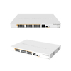 MikroTik CRS328-24P-4S+RM 24-Port Gigabit PoE+ Switch with 4x 10G SFP+ Ports, 500W Power Supply, 1U Rackmount, Dual Boot RouterOS/SwOS