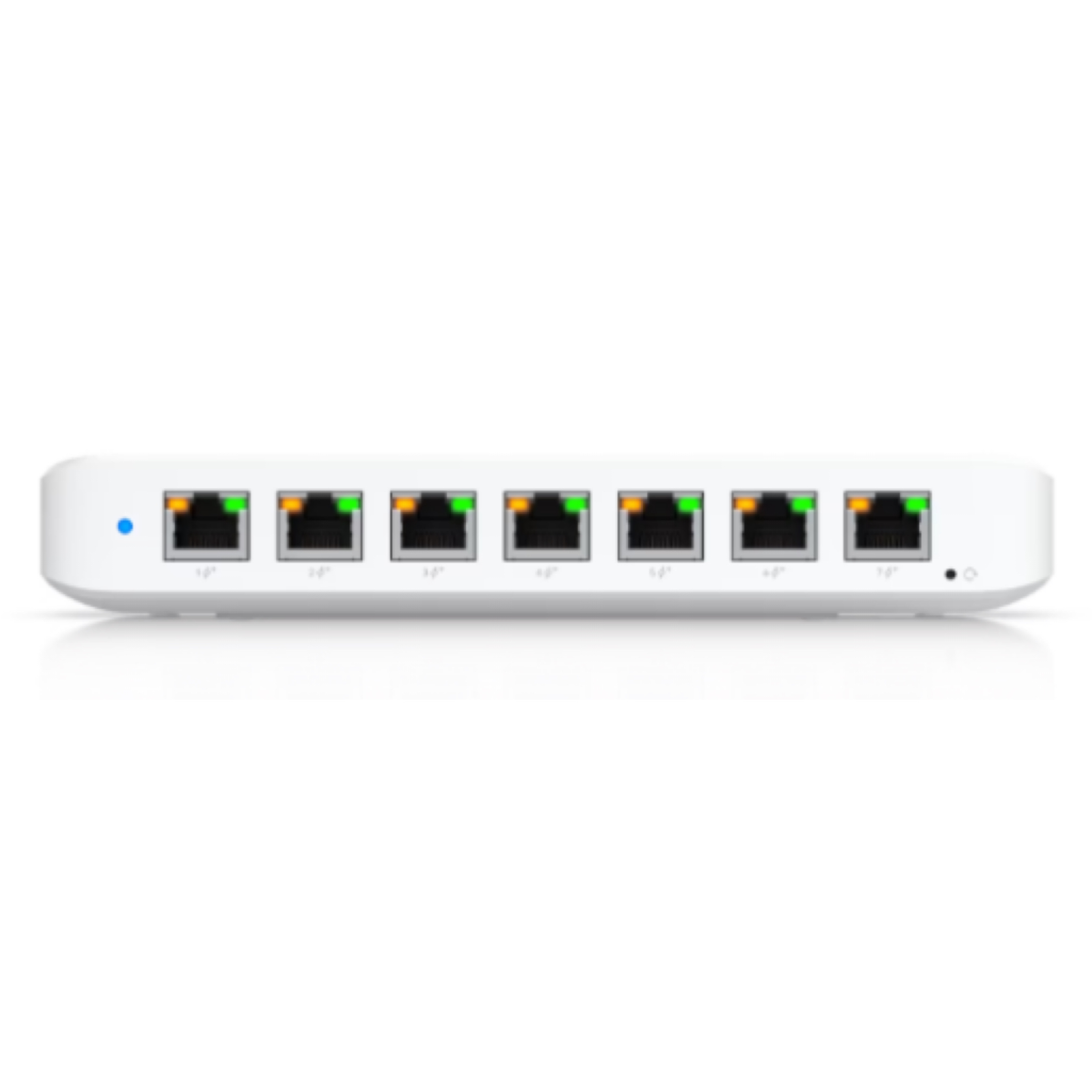 Ubiquiti UniFi Switch Ultra 60W USW-Ultra-60W – Compact 8-Port Layer 2 GbE PoE Switch, 7x PoE+ Output Ports, 1x PoE++ Input, 52W PoE Budget with 60W AC Adapter, Wall/Desktop/Magnetic Mount