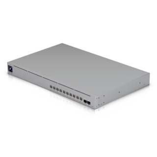 Ubiquiti UniFi Switch Pro XG 10 PoE USW-Pro-XG-10-PoE – 1U 10-Port Layer 3 Etherlighting PoE+++ Switch, 10x 10GbE RJ45, 2x 10G SFP+, 400W PoE Budget, 90W Per Port, Rackmount