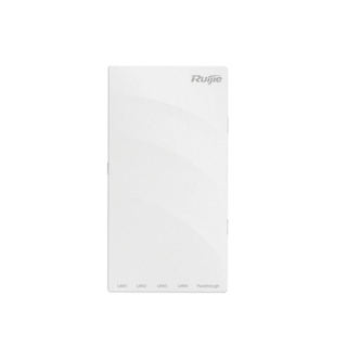 Ruijie Wi Fi 6 Dual RF 2.975Gbps Panel Type Wireless AP, Upstream Gigabit Electrical Port, Downstream Gigabit Network Port * 4, Passthrough Transparent Transmission,RG-AP180C