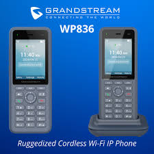 Grandstream WP836 Wireless DECT 6.0 8 SIP Lines IP54 Waterproof 500m Range for Hospital VoIP IP Phone